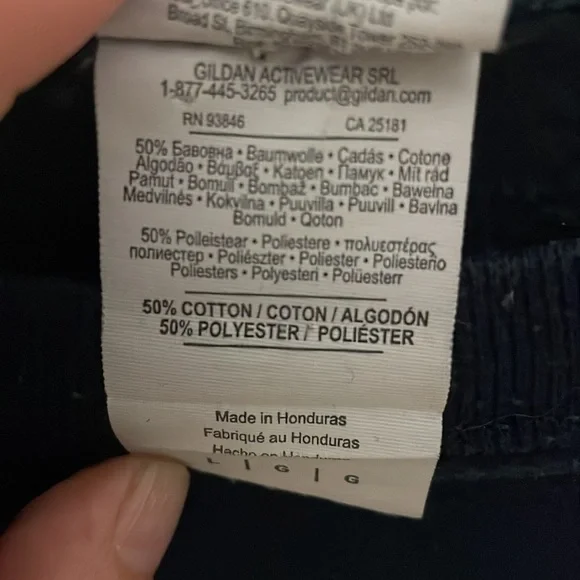 Gildan Grey's Anatomy Graphic Sweatshirt Navy Blue and White Women's Size L - Picture 4 of 6